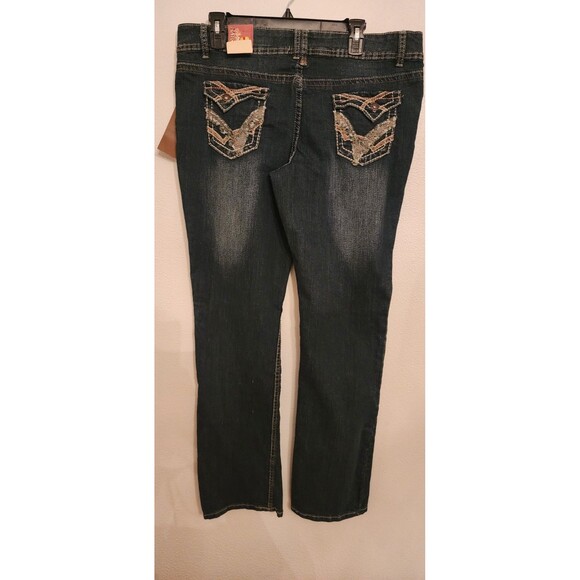 Mudd Women's Blue Jeans Bootcut Size 17 - Picture 2 of 3